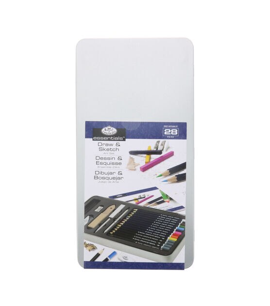 Deluxe Sketching Art Kit With Tin 14''x7''