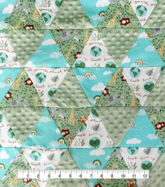 Save The Earth Cheater Quilt Nursery Fabric, , hi-res, image 4