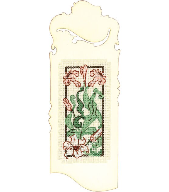 RIOLIS 2" x 6" Bookmark Graceful Lily Counted Cross Stitch Kit, , hi-res, image 2