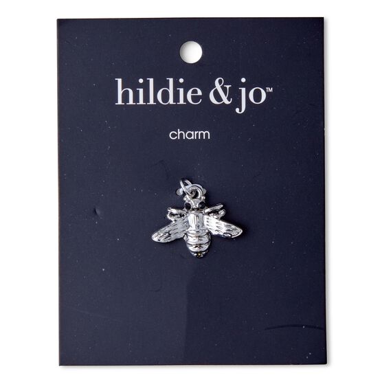 1" Silver Bee Charm by hildie & jo