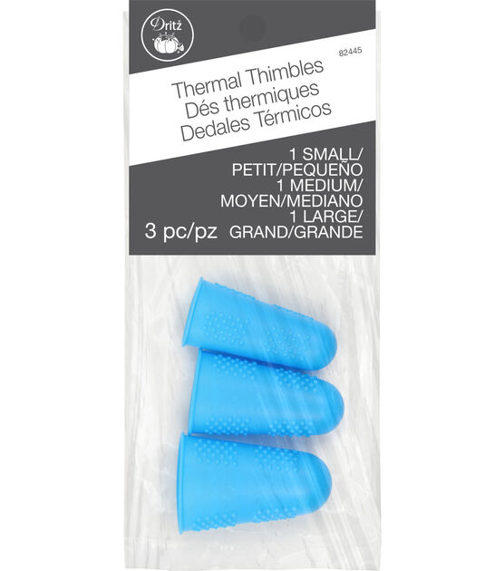 Dritz Thermal Thimbles, Assorted Size, 3 pc