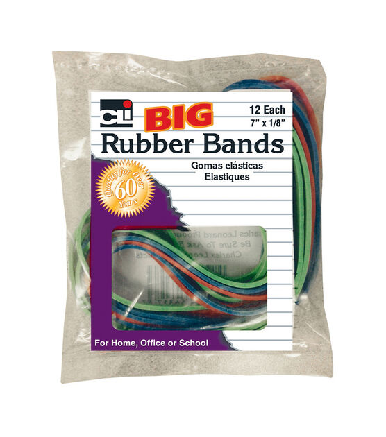 Charles Leonard 7" x 1" Rubber Bands 288ct