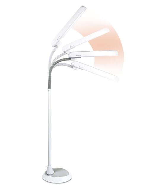 OttLite 54" Adjustable 24W Extended Reach Floor Lamp, , hi-res, image 5
