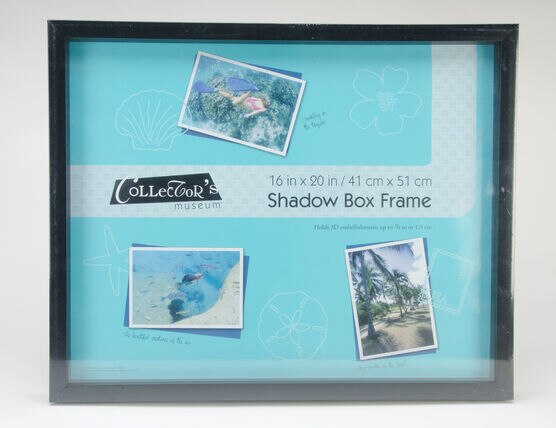 Collector's Museum 16"x20" Black Shadow Box Frame