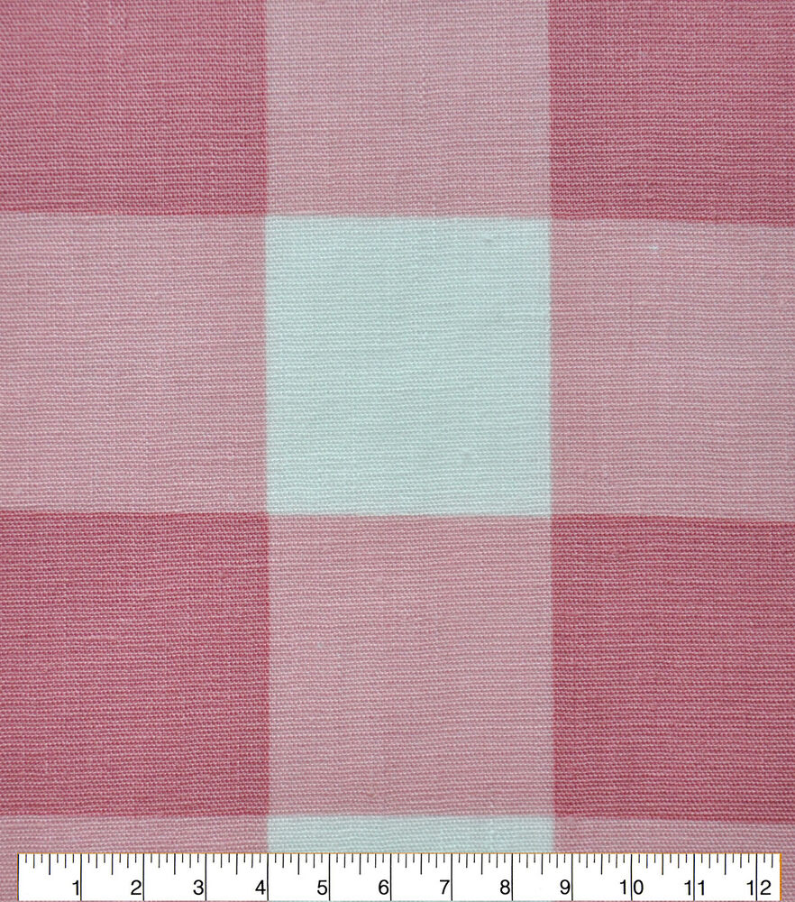 Lyocell Linen Large Plaid Fabric, Rosette Ivy, swatch