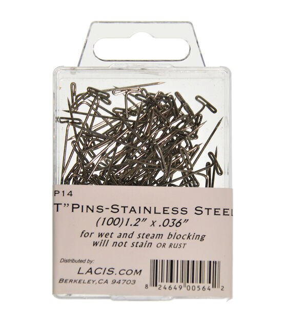 Lacis 100pcs 1.2'' T Pins