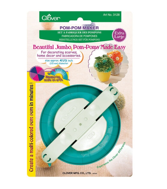 Clover Pom Pom Maker Extra Large 1 Pkg 4-1/2