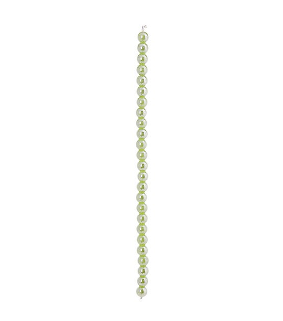 7" Light Green Shoreline Glass Bead Strand by hildie & jo, , hi-res, image 3