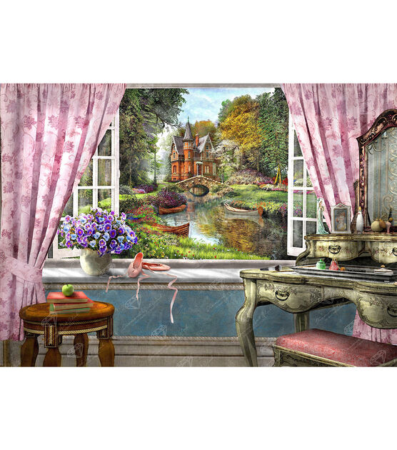 Diamond Art Club 38.5" x 27.5" Bedroom View Painting Kit