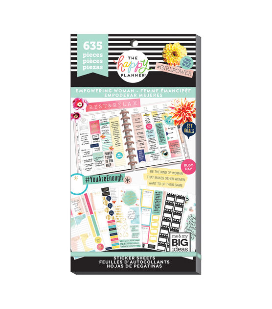 635pc Empowering Woman Happy Planner Sticker Pack