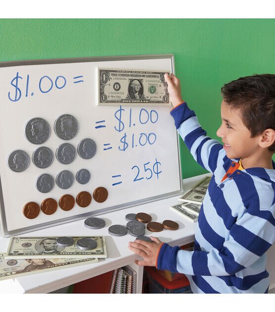 Educational Insights 50ct Big Money 3D Magnetic Coins & Bills Kit, , hi-res, image 3