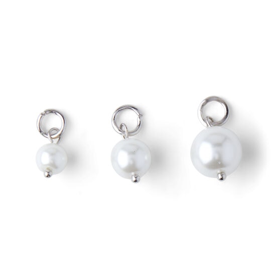 12ct Silver Pearl Charms by hildie & jo, , hi-res, image 2