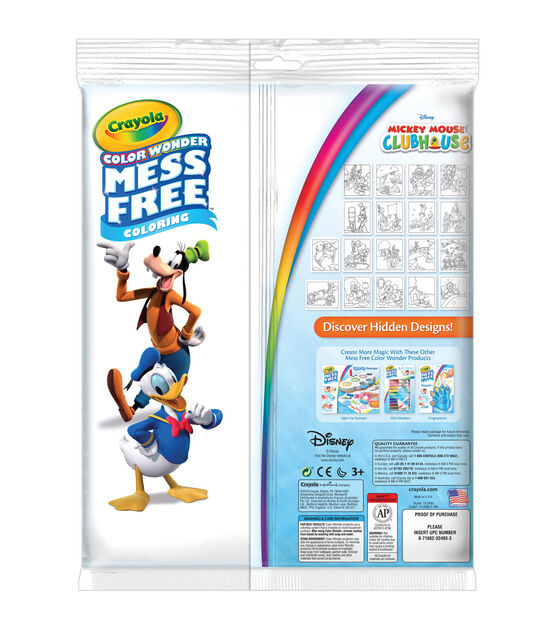 Crayola Color Wonder Coloring Pad & Markers Mickey Mouse Clubhouse
