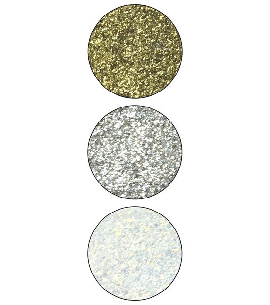 RANGER stickles glitter glue bundle of 3 colors, silver, diamond, and gold