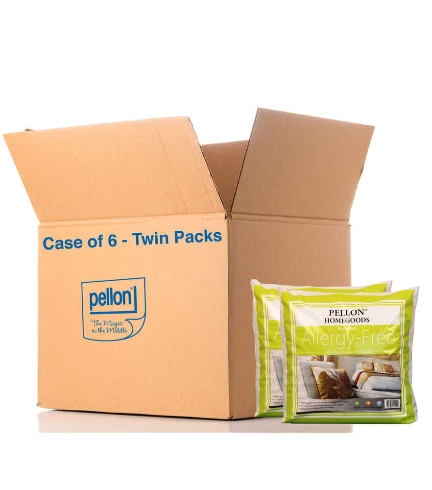 Allergy Free 16x16 Twin Pack Pillow, "16"" X 16"" Twin Pack Case Of, swatch