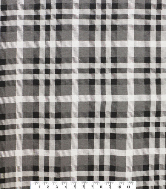 Gray Plaid Super Snuggle Flannel Fabric | JOANN
