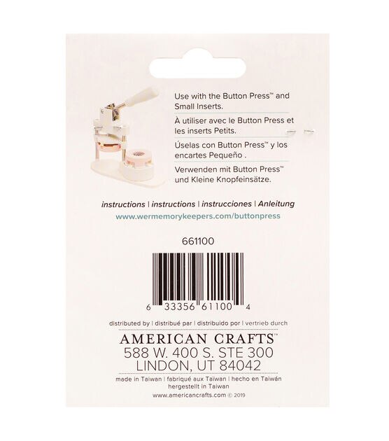 We R Memory Keepers 0.98" Button Press Paper Clip Kit 20ct, , hi-res, image 2