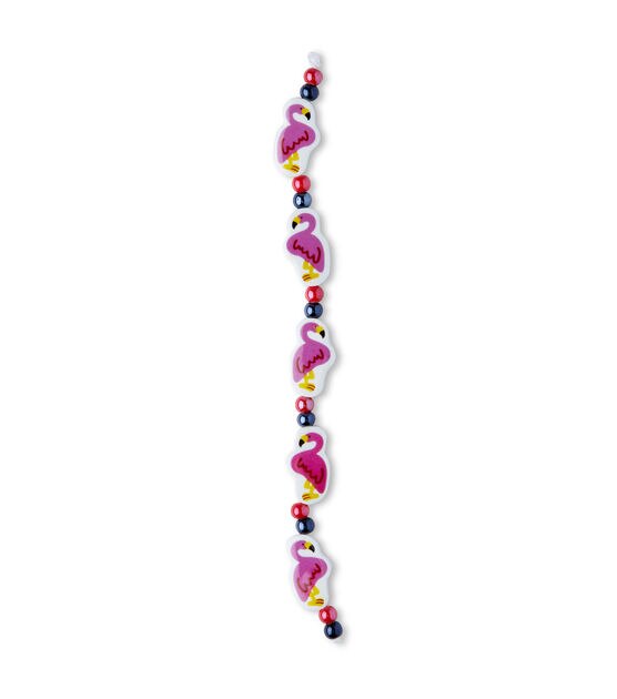 7" Pink Ceramic Flamingo Beads by hildie & jo, , hi-res, image 2