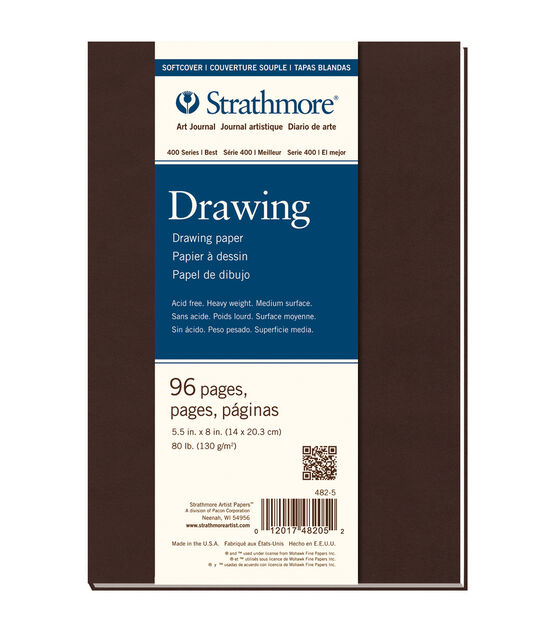 Strathmore Soft Cover Drawing Journal Book With 96 Pages 5.5"x8"