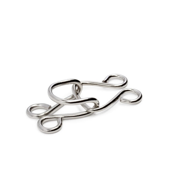 Dritz Extra Large Hooks & Eyes 3/Pkg Nickel.