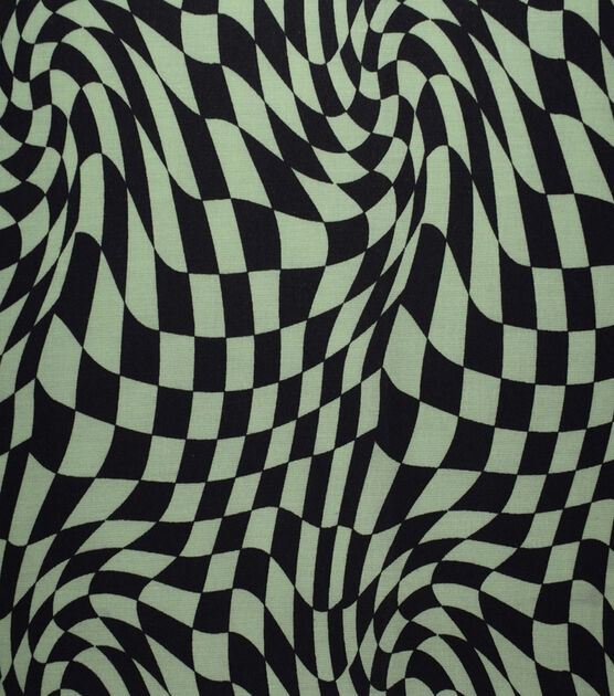 Black & Green Racing Check Quilt Cotton Fabric by Quilter's Showcase