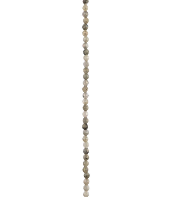 7" Labradorite Faceted Round Strung Beads by hildie & jo, , hi-res, image 3
