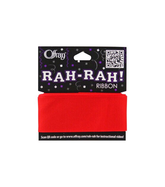 Offray Rah Rah 1.5" x 9' Grosgrain Ribbon, , hi-res, image 1
