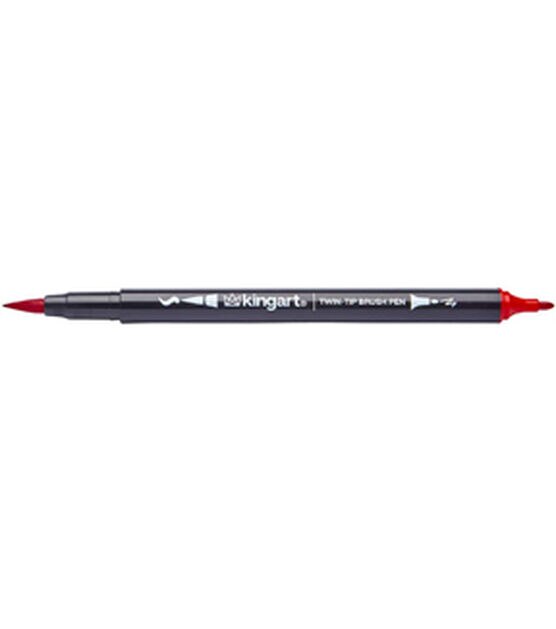 KINGART Dual Tip Brush Pen Art Markers Set of 48 Unique Colors, , hi-res, image 6