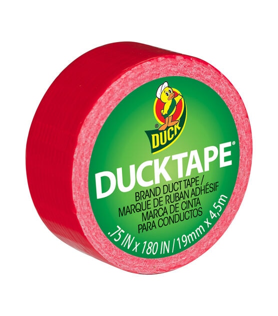 Mini Duck Tape .75" Wide 15' Roll Red