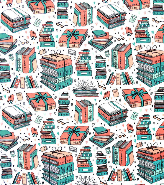Books Super Snuggle Flannel Fabric