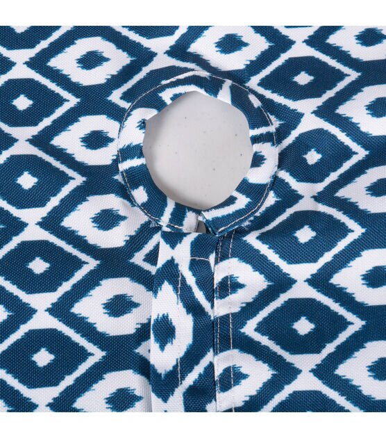 Design Imports Blue Ikat Outdoor Tablecloth Round 60", , hi-res, image 5