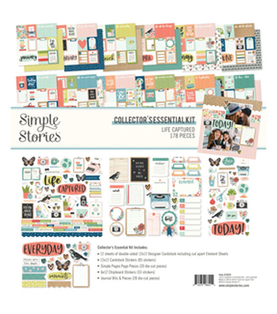 Simple Stories Life Captured Cardstock Collector's Essential Kit