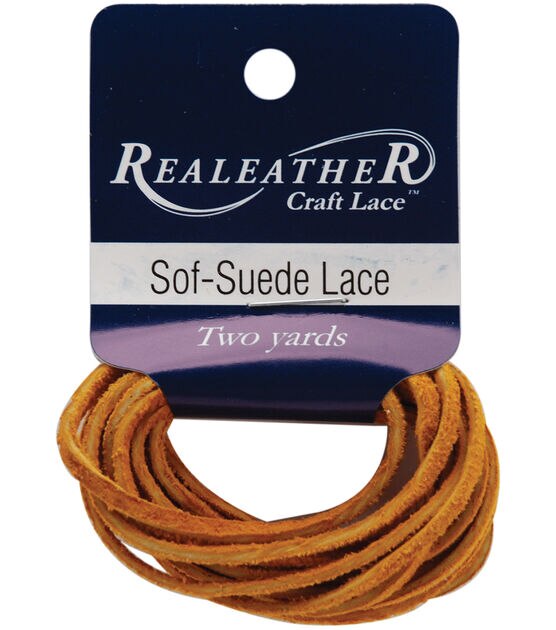 Sof Suede Lace .094" Carded 2yd Gold Nugget