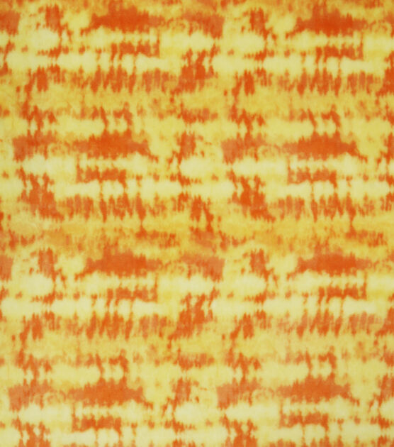 Orange Tie Dye Sew Lush Fleece Fabric