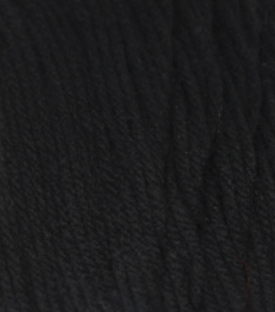 Solid Worsted Acrylic 380yd Value Yarn by Big Twist, Black, swatch, image 62