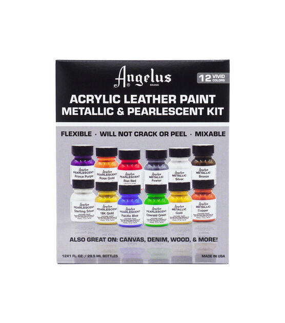 Angelus 1oz Metallic & Pearlescent Kit 12pk, , hi-res, image 2