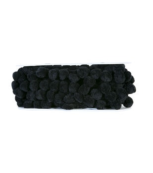 Simplicity Knit Lace Trim 3.4'' Black