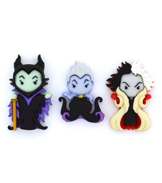 Dress It Up 3ct Disney The Villains Shank Buttons