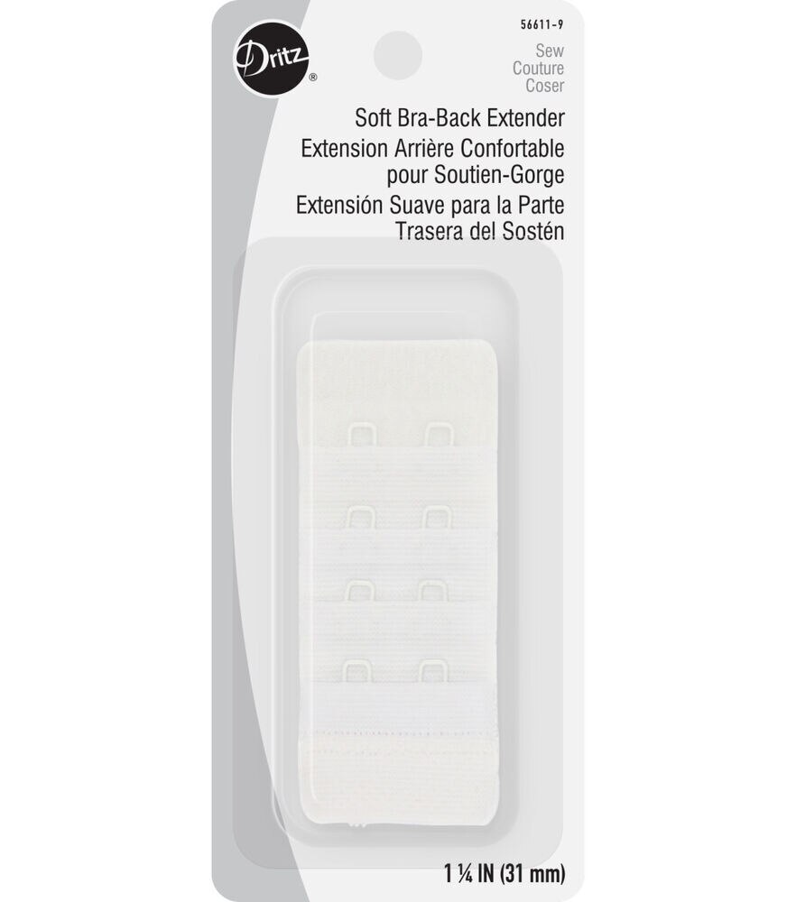 Bra Extender 2 Hook White - Black Soft Bra Strap Extensions for Women Pack  of 6