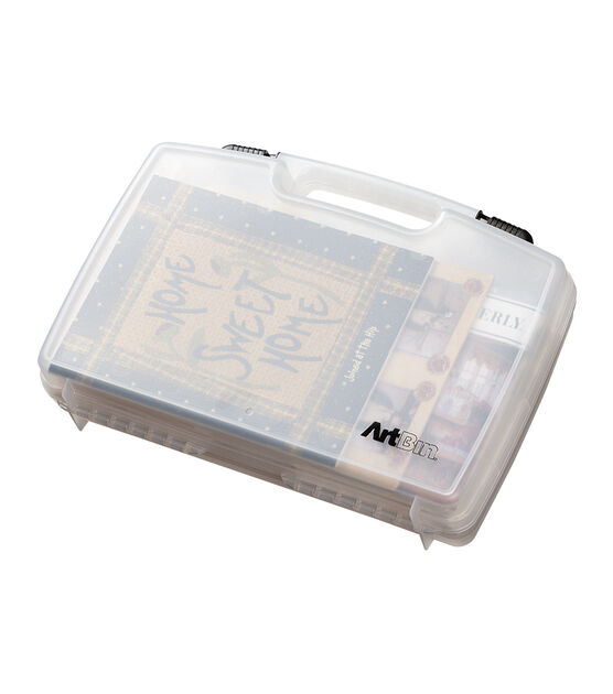 ArtBin 17" Translucent Quick View Carrying Case With Handle & Latches, , hi-res, image 5