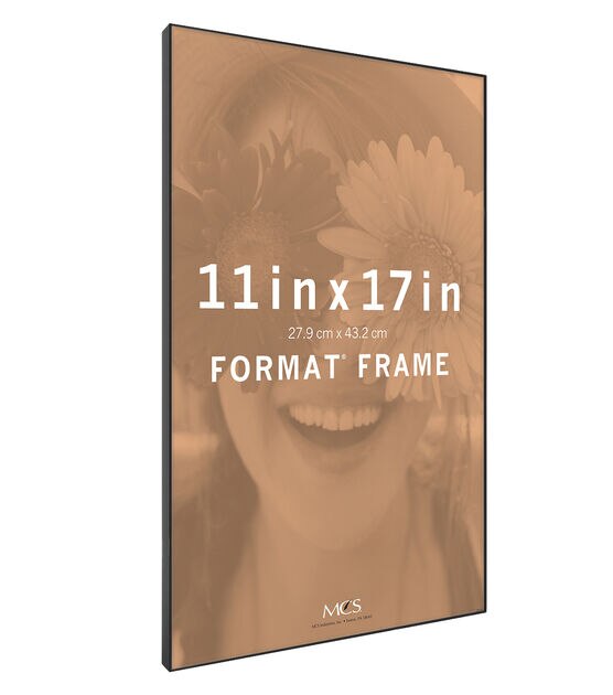 MCS 11" x 17" Front Loading Black Wall Frame, , hi-res, image 2