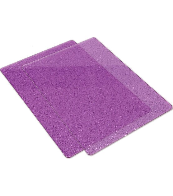 Sizzix Big Shot 2 Pack Cutting Pads Purple & Silver Glitter, , hi-res, image 2