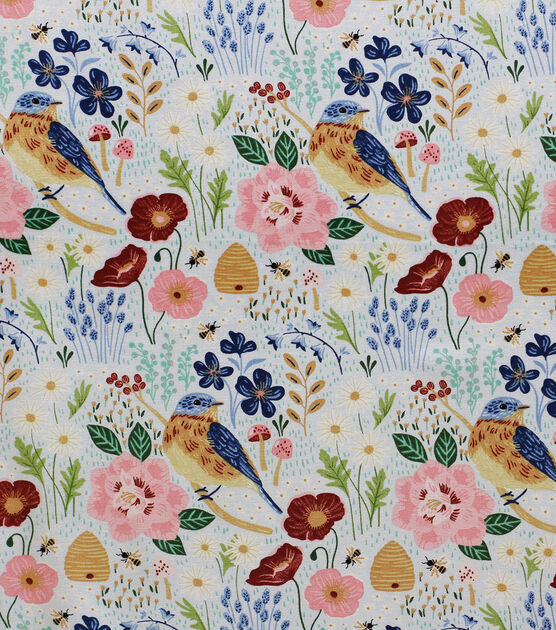 Packed Floral & Bird Quilt Cotton Fabric by Keepsake Calico | JOANN