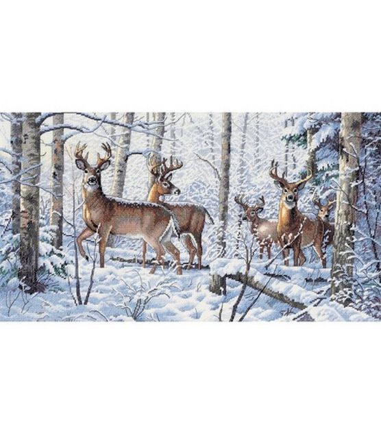 Dimensions Gold Collection Counted Cross Stitch Kit Woodland Winter