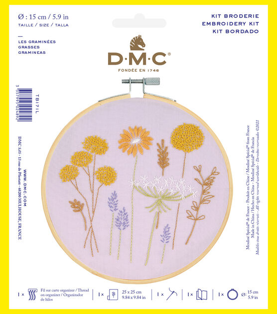 DMC 8 Plants Embroidery Kit