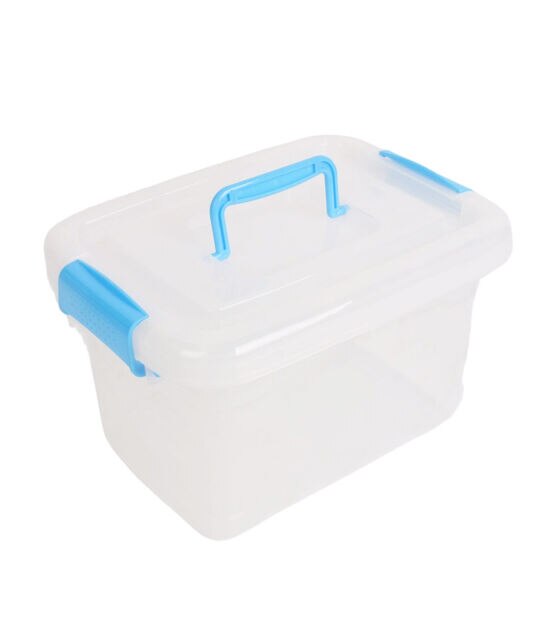 11" x 6.5" Pink & Blue Plastic Storage Boxes 5ct by Top Notch, , hi-res, image 2