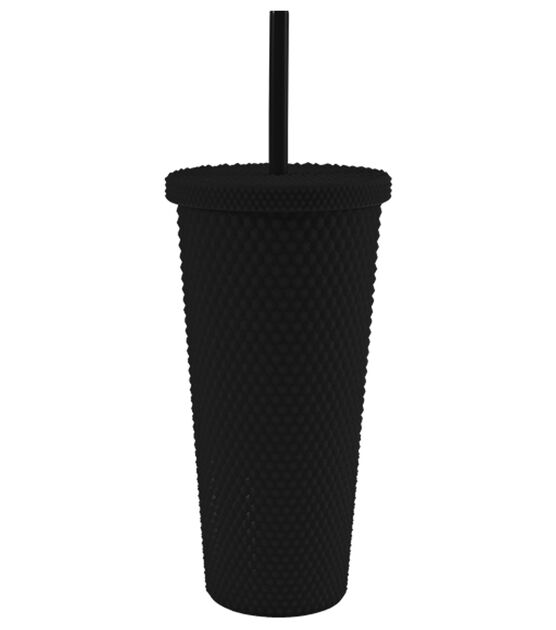 Green Canteen 24oz Double Wall Textured Tumbler with Straw - Black