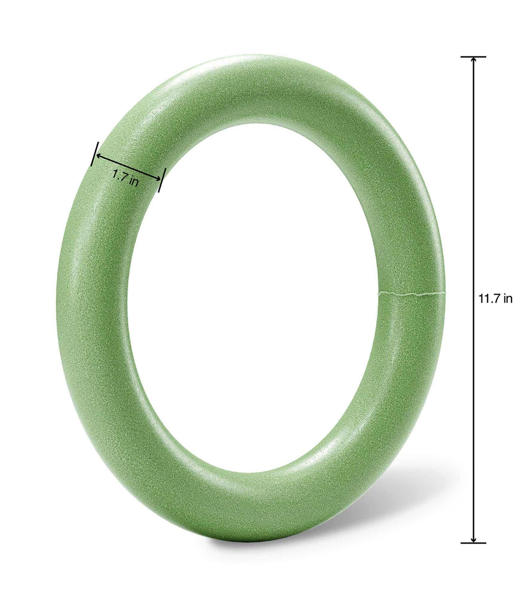 FloraCraft Green FloraFoM Extruded Wreath Base, 12 Inch, hi-res