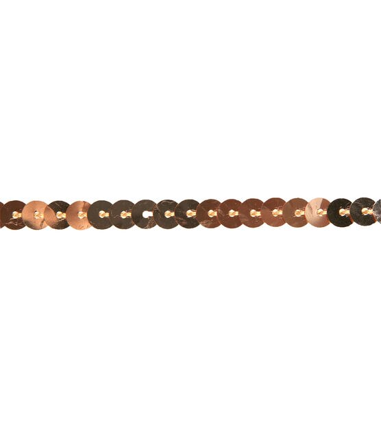 Simplicity Sequin Trim 0.25'' Rose Gold, , hi-res, image 2