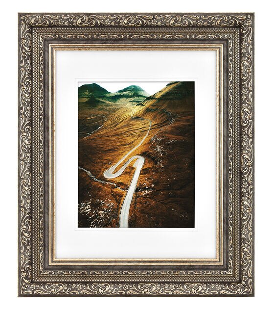 MCS 11"x14" Matted to 8"x10" Baroque Wall Frame